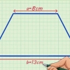 Berekening van die oppervlakte van 'n trapezium