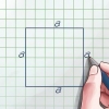 Bereken die oppervlakte van 'n vierkant deur die diagonaal te gebruik