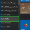 Gebruik die stemknoppies in outlook
