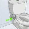 Sluit die watertoevoer na 'n toilet af