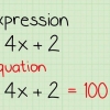 Oplos van 'n algebraïese uitdrukking