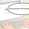 Die skoonmaak van 'n gevlekte toiletbak