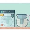 Gebruik 'n brita-waterkruik