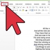 Skep jou eie kop- of voetskrif in word