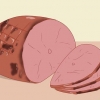 Een ham opwarmen die al gaar is