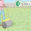 Maak 'n stamperige grasperk gelyk