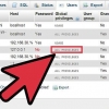 Vee 'n mysql-databasis uit