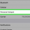 Verander jou iphone in 'n 'persoonlike hotspot'