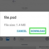 Maak 'n psd-lêer op 'n android oop