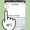 Stuur foto's en video's as 'n e-posaanhegsel op 'n iphone of ipad