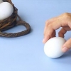 Hou gekookte en ongekookte eiers uitmekaar