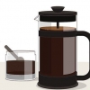 Kleur grys hare met koffie