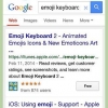 Aktiveer die sleutelbord met emoji emoticons in ios