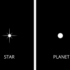 Sien die verskil tussen planete en sterre