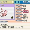 Kry mew in pokémon fire red