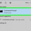 Skuif na 'n vorige vouer deur opdragprompt te gebruik
