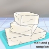 Maak smelt en gooi seep