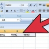 Tab geskei tekst in excel plak