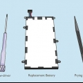 Verwyder die battery van 'n samsung galaxy-tablet