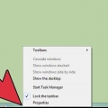 Verander die grootte van die taakbalkikone in windows 7