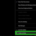 Versteek die taakbalk in windows