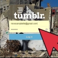 Skep 'n pasgemaakte bladsy op tumblr