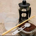 Een espresso maak met 'n kafee