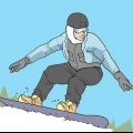 Doen 'n frontside 360 ​​op 'n snowboard