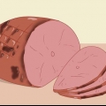 Een ham opwarmen die al gaar is