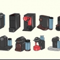Een nespresso-apparaat maak skoon