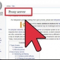 Die gebruik van 'n proxy