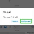 Maak 'n psd-lêer op 'n android oop