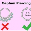 Versteek 'n septum piercing