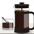 Kleur grys hare met koffie