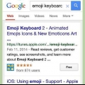Aktiveer die sleutelbord met emoji emoticons in ios