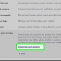Deaktiveer jou facebook-rekening