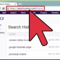 Vee jou geskiedenis in yahoo uit