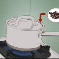 Kleur jou hare met koffie