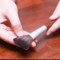 Maak make-up borsels skoon