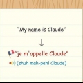 Sê 'my naam is' in frans