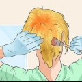 Korrigeer oranje haarwortels wanneer jy jou hare bleik