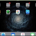 Plaas ikone op die lessenaar van 'n ipad