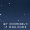 Soek planete in die naghemel