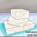 Maak smelt en gooi seep