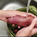 Zoete aardappels koken