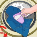 Maak seker dat jou jeans nie vervaag in die was nie