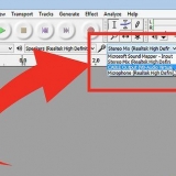 Gebruik audacity