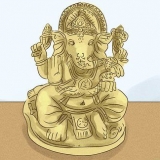 Bidden tot de hindoegod ganesha