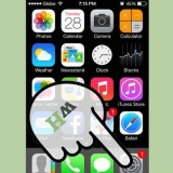 Dra kontakte oor na 'n iphone