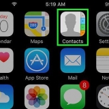 Voeg kontakte op 'n iphone by